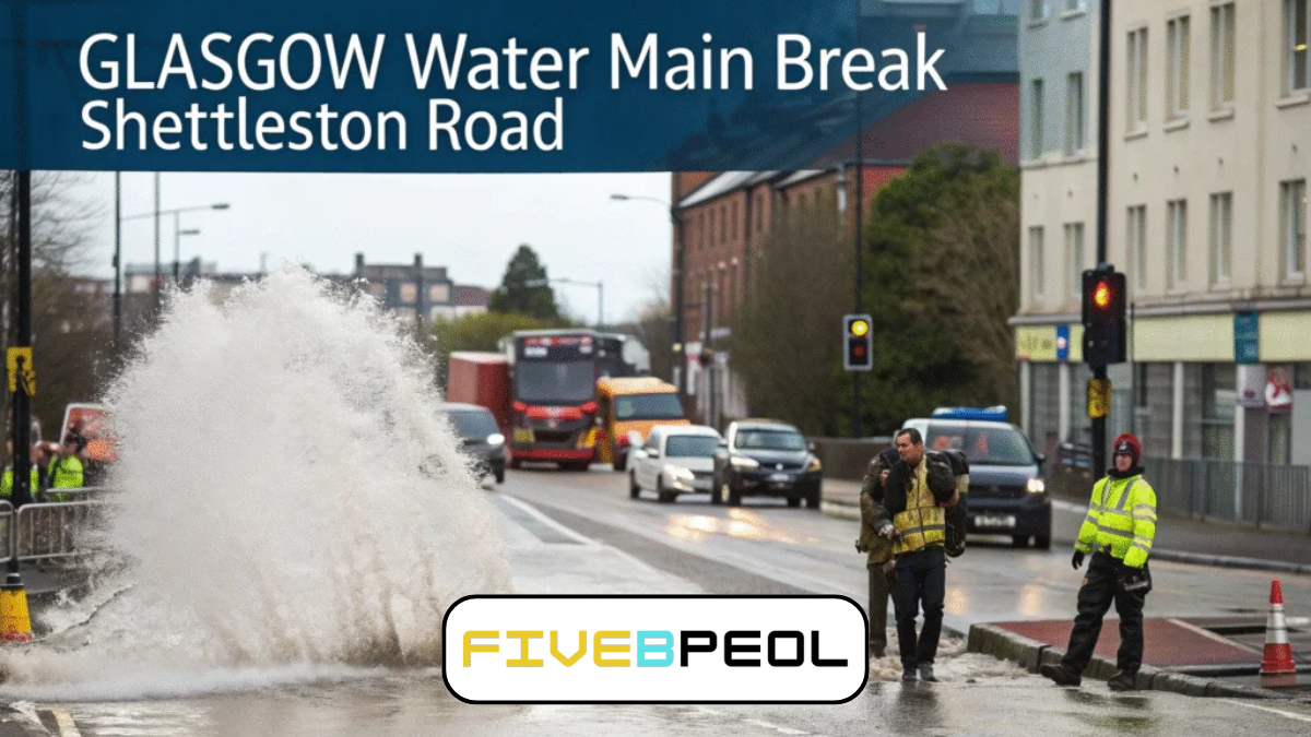 Glasgow Water Main Break Shettleston Road